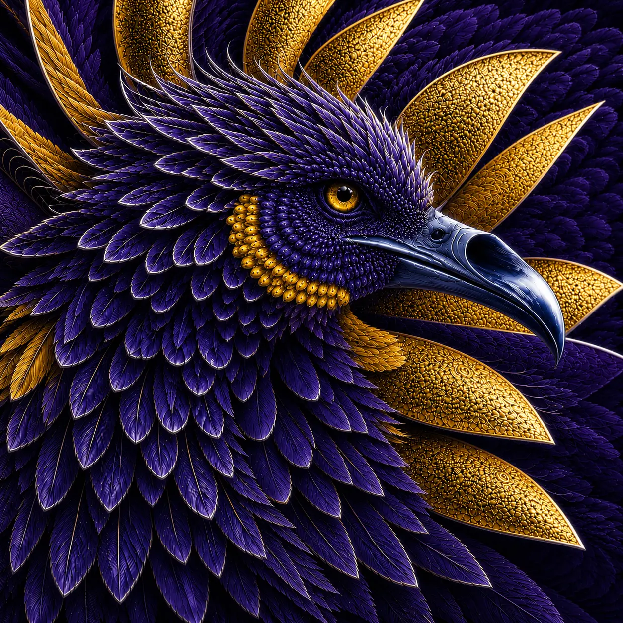 Raptor Prediction Markets crest in Indigo / Gold
